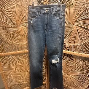 MOTHER Jeans The Hustler Ankle Fray